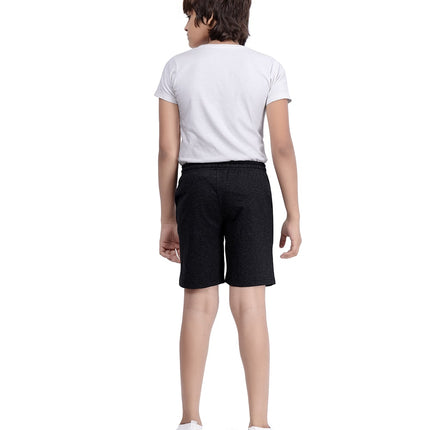 Sporty 5 Printed Black Melange color Shorts for Boys - Boys Shorts - Parrot Crow