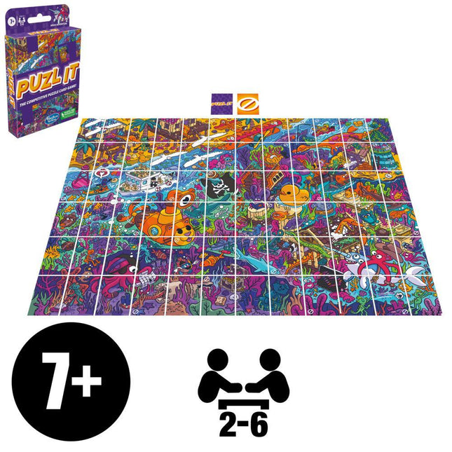 Puzl It Game: Aqua Adventure, The Competitive Puzzle Card Game, Family Games for Ages 7+