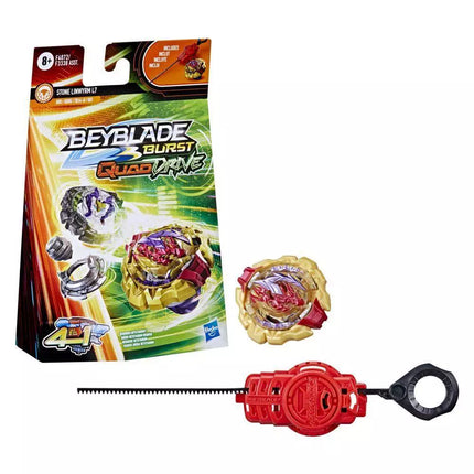 Hasbro Beyblade Burst QuadDrive Stone Linwyrm L7 Spinning Top Starter Pack -- Battling Game Top Toy with Launcher