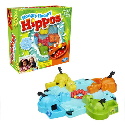 Hasbro Gaming Hungry Hungry Hippos Game, Fun Board Game For Kids, Game for Boys and Girls Ages 4 years old and Up