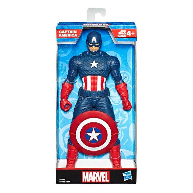 Hasbro Marvel Avengers Captain America Figure 9.5-Inch Scale Action Figure For Kids Ages 4 and Up