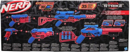 Nerf Alpha Strike Ultimate Mission, 5 Blasters and 30 Official Nerf Elite Darts Multicolour, 8+ Years - Hasbro