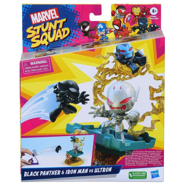 Hasbro Marvel Marvel Stunt Squad Villain Knockdown Playset with 3 Action Figures (1.5”) For Kids Ages 5 and Up