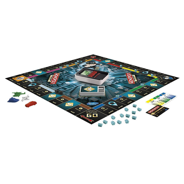 Monopoly Ultimate Banking Edition Board Game, Includes Electronic Banking Unit, Strategy Game for kids Ages 8+