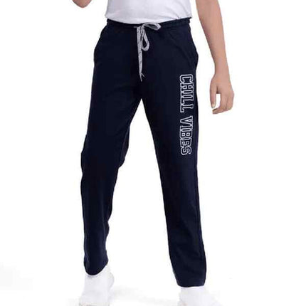 Navy Cotton Jogger Front