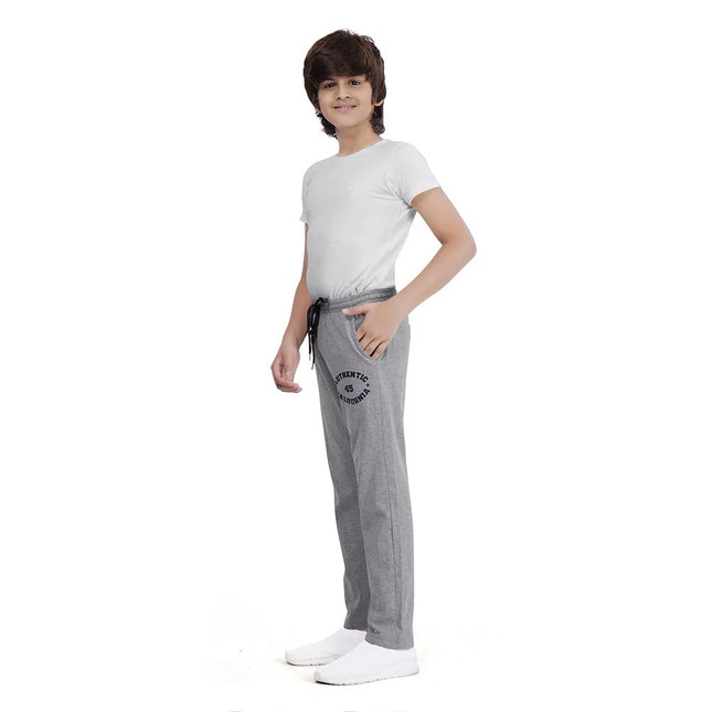 Authentic California Grey Cotton comfort Jogger Track Pants For Boys - KIDMAYA
