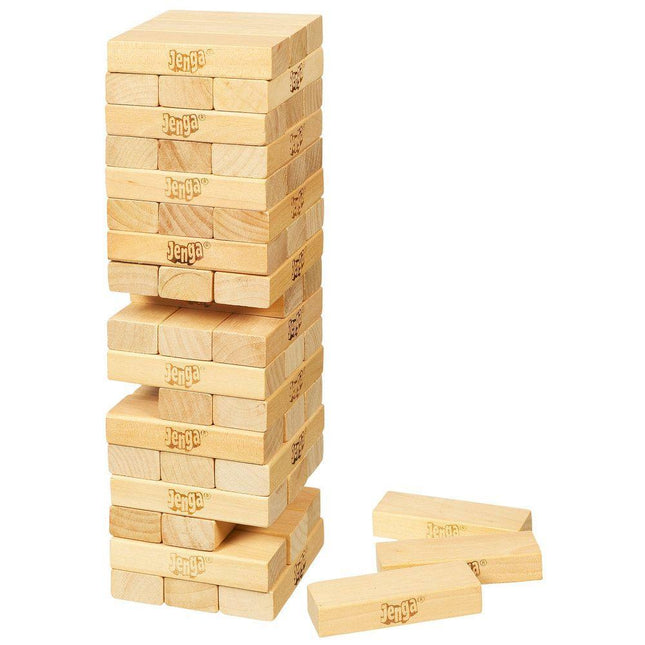 Hasbro Gaming Classic Jenga, Jenga Stacking Tower Game, Christmas Games & Puzzles for Kids & Families, Christmas Gift Toys for Kids Ages 6+, Jenga for 1 or More Players, Best Xmas Gift
