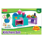 Fundough - Kitchen Set, Cutting and Moulding Playset, 3Years +, Multicolor - KIDMAYA