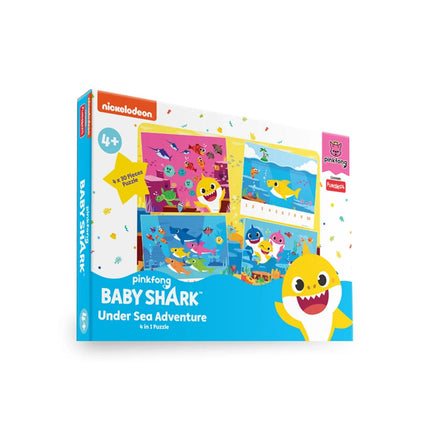 Funskool-Baby Shark Under Sea Adventure,Educational,120 Pieces,Puzzle,for 4 Year Old Kids and Above,Toy - KIDMAYA