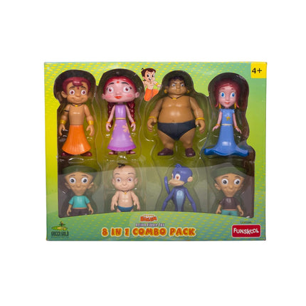 Funskool-Chhota Bheem And Friends With Articulation 8 in 1, 4 Inch Action Figure Pack For Ages 4+ - KIDMAYA