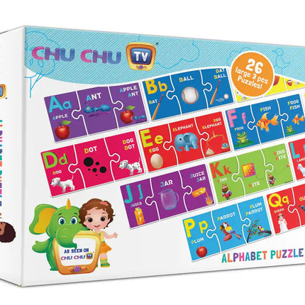 Funskool-Chu Chu Alphabets,Educational,26 Pieces,Puzzle,for 3 Year Old Kids and Above,Toy - KIDMAYA