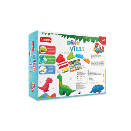 Funskool - Dino Ville, Mould and Clay Kit for Kids - Fun Dough - KIDMAYA