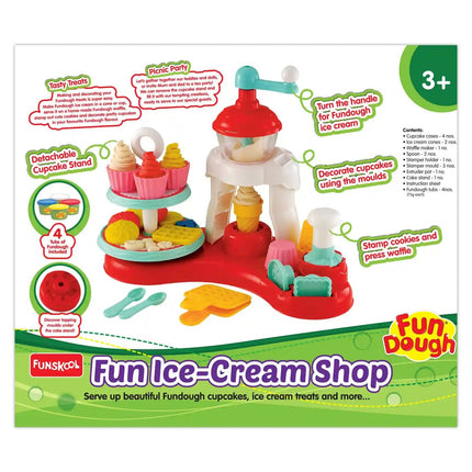 Funskool Fun Dough Ice Cream Shop - Multi Colour Carton - KIDMAYA