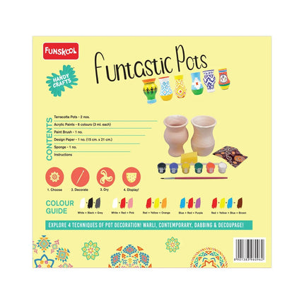 Funskool Funtastic Pots - Handycrafts - KIDMAYA