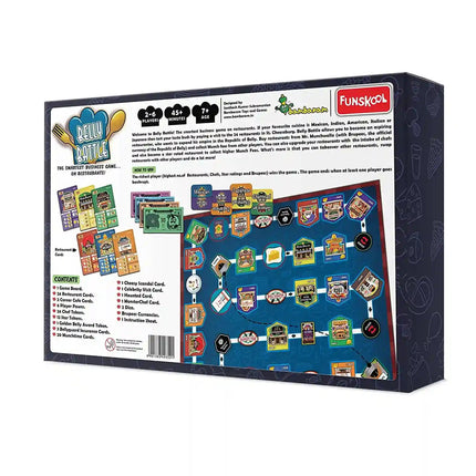 Funskool Games, Belly Battle, Multiplayer Restaurant-Themed Strategy Game, 3-6 Players, Ages 7 and Above - KIDMAYA