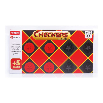 Funskool Games - Checkers +5 - KIDMAYA