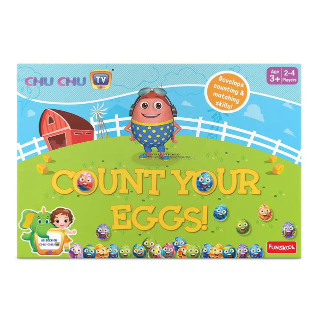 Funskool Games - CHU CHU TV Count Your Eggs - KIDMAYA