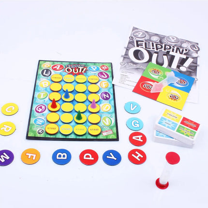 Funskool Games - Flippin Out, Party & Family Games, The chip Flipping Name Game - KIDMAYA