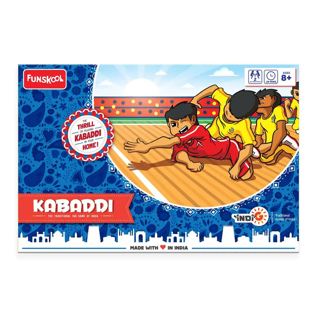 Funskool Games Kabaddi | The Traditional tag Games of India | Classic Strategy Board Game - KIDMAYA