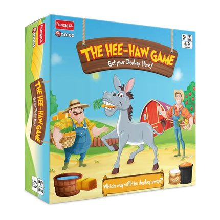 Funskool Games - The Hee Haw Game, Educational Game, Teaches Basic Arithmetic and Logical Reasoning, Kids and Family - KIDMAYA