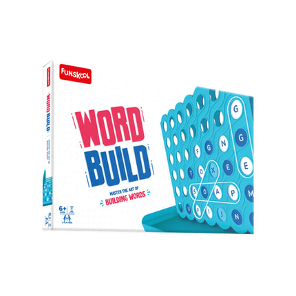 Funskool Games,Word Build, 2 Player Word Building Game,Grid and Tray, Strategy Game - KIDMAYA