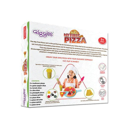 Funskool Giggles, My First Pizza, Food Mix 'N Match Set with 15 toppings, Pretend Play Toy Set for Kids and Toddlers for 3 Years + - KIDMAYA