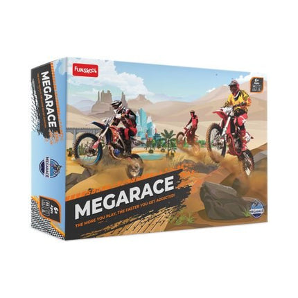 Funskool - Mega Race Game, Adventure Game, Bike Game For Ages 6+ Years - Funskool Games - KIDMAYA