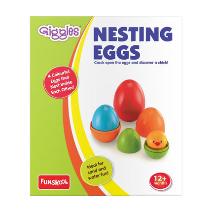 Funskool Nesting Eggs ,Nest And Discover, 12 Months & Above - KIDMAYA