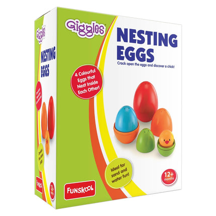 Funskool Nesting Eggs ,Nest And Discover, 12 Months & Above - KIDMAYA