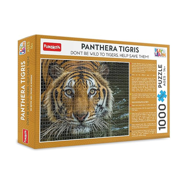 Funskool-Panthera Tigris,Educational,1000 Pieces,Puzzle,for 14 Year Old Kids and Above,Toy - KIDMAYA