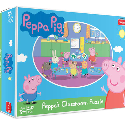 Funskool Peppa Pig Classroom 2in1 Puzzle - KIDMAYA