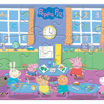 Funskool Peppa Pig Classroom 2in1 Puzzle - KIDMAYA
