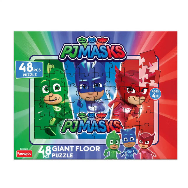 Funskool PJ Masks 48Pcs Giant Floor Puzzle (48 Pieces) - KIDMAYA