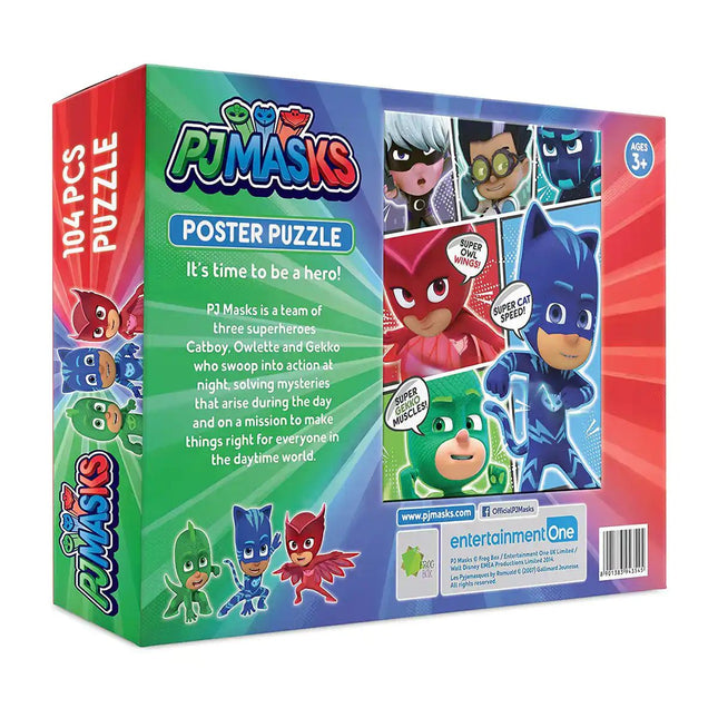 Funskool-PJ Masks,Educational,104 Pieces,Puzzle,for 3 Year Old Kids and Above,Toy - KIDMAYA