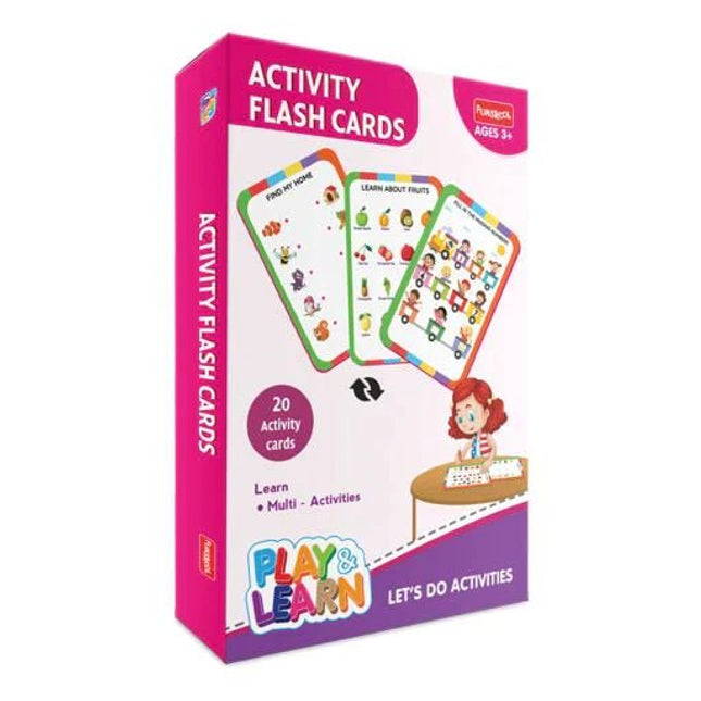 Funskool Play & Learn-Activity,Educational,20 Pieces,Flash Cards,for 3 Year Old Kids and Above,Toy - KIDMAYA