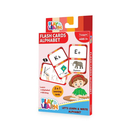 Funskool Play & Learn-Alphabet,Educational,26 Pieces,Flash Cards,for 3 Year Old Kids and Above,Toy - KIDMAYA