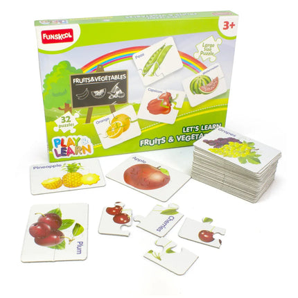 Funskool Play & Learn-Fruits & Vegetables,Educational - KIDMAYA