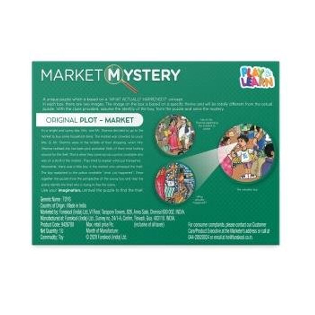 Funskool Play & Learn-Market Mystery,Educational,104 Pieces,Puzzle,for 6 Year Old Kids and Above,Toy - KIDMAYA