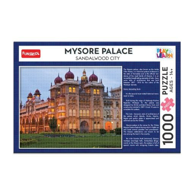 Funskool Play & Learn-Mysore Palace,Educational,1000 Pieces,Puzzle,for 14 Year Old Kids and Above,Toy - KIDMAYA