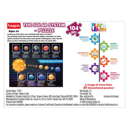 Funskool - Play & Learn Play & Learn-Solar System,Educational - KIDMAYA