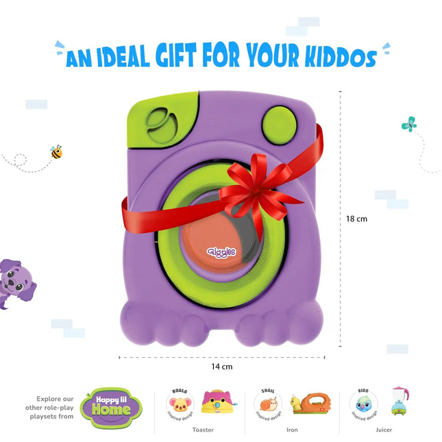 Funskool - Playset Happy Lil Home-Washing Machine Toy for your kids - Giggles - KIDMAYA