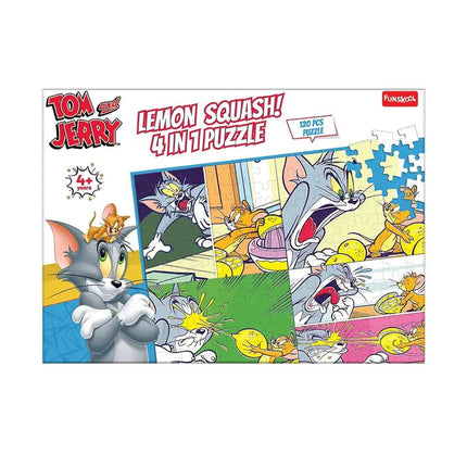 Funskool-Tom & Jerry,Educational,4x30 Pieces,Puzzle,for 4 Year Old Kids and Above,Toy, Multicolor - KIDMAYA