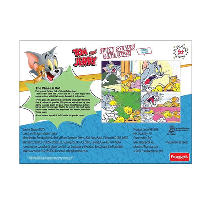 Funskool-Tom & Jerry,Educational,4x30 Pieces,Puzzle,for 4 Year Old Kids and Above,Toy, Multicolor - KIDMAYA
