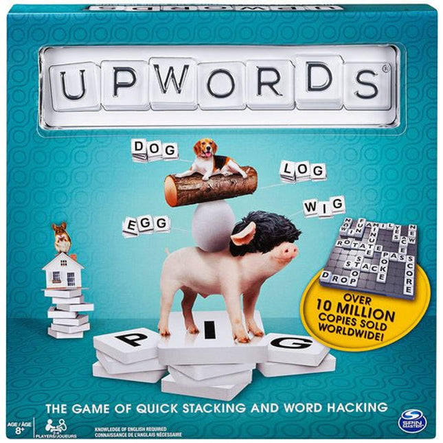 Funskool Upwords, Fun and Challenging Family Word Game with Stackable Letter Tiles, for Ages 8 and up - KIDMAYA