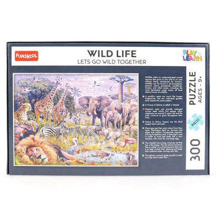 Funskool-Wild Life,Educational,300 Pieces,Puzzle,for 9 Year Old Kids and Above,Toy - KIDMAYA