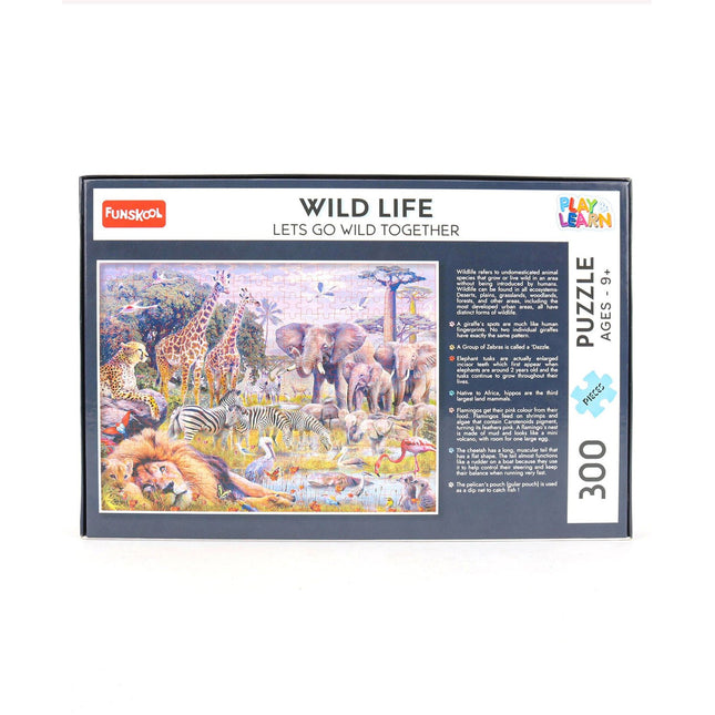 Funskool-Wild Life,Educational,300 Pieces,Puzzle,for 9 Year Old Kids and Above,Toy - KIDMAYA