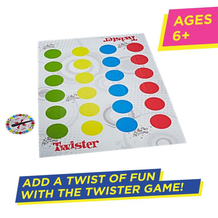 Hasbro Games Twister Game for Kids, Multi Color,6 And Up For 2 Players - KIDMAYA