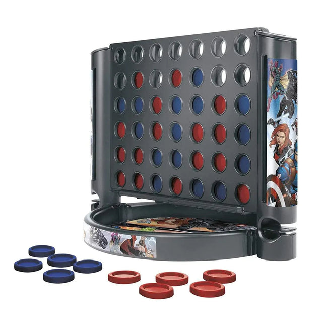 Hasbro Gaming Grab and Go Connect 4 Game, Marvel Avengers Edition for Ages 6 and Up, Portable 2 Player Game, Multicolor - KIDMAYA
