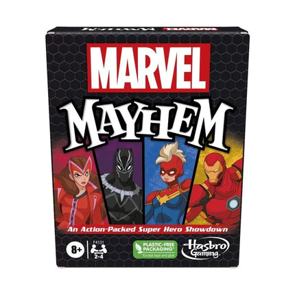 Hasbro Gaming Marvel Mayhem Card Game, Featuring Marvel Super Heroes, Fun Game for Marvel Fans Ages 8+, Fast-Paced, Easy-to-Learn Game for 2-4 Players - KIDMAYA
