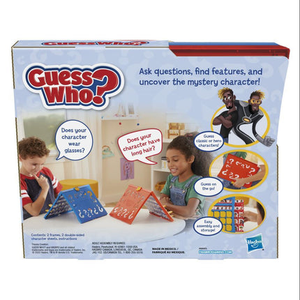 Hasbro Guess Who? Original, Easy to Load Frame, Double-Sided Character Sheet, 2 Player Board Games for Kids, Guessing Games for Families, Ages 6 and Up - KIDMAYA